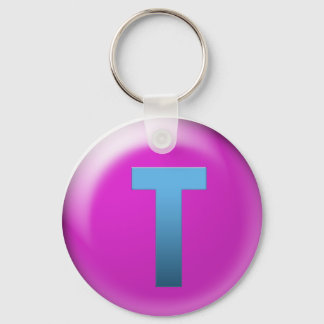 Letter T Keychain