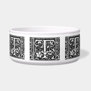 Letter T Medieval Monogram Art Nouveau