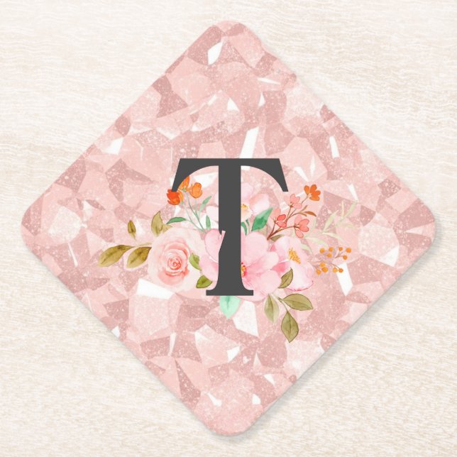 Letter T Paper Coaster (Front)