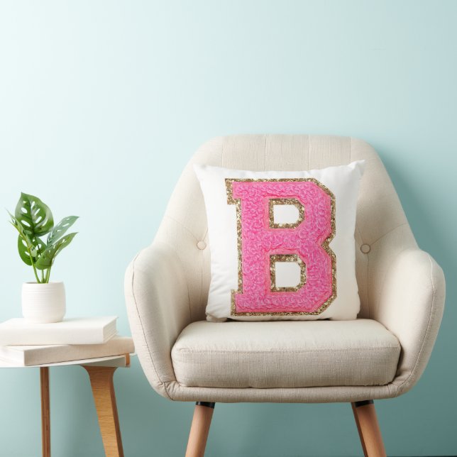 Letter Throw Pillow (Chair)