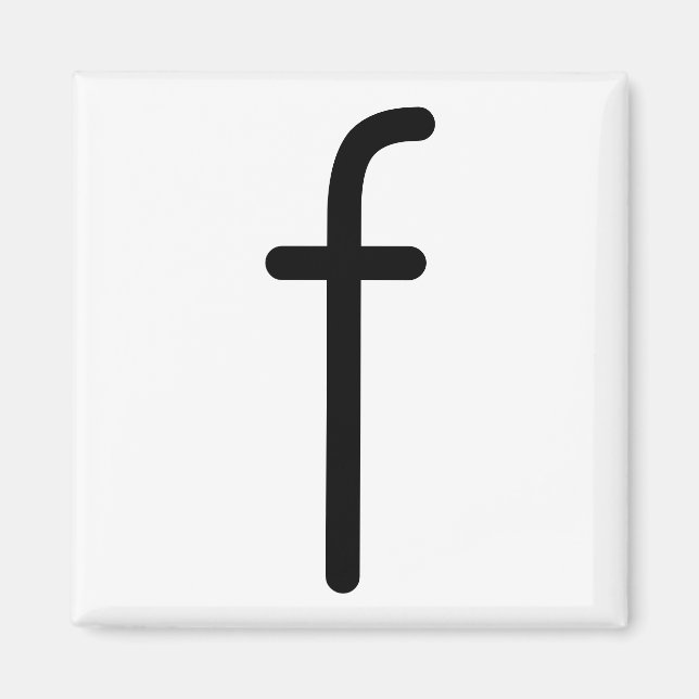 Letter Title “f” Magnet (Front)