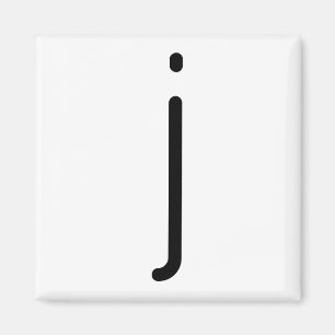 Letter Title “j” Magnet