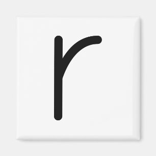 Letter Title “r” Magnet