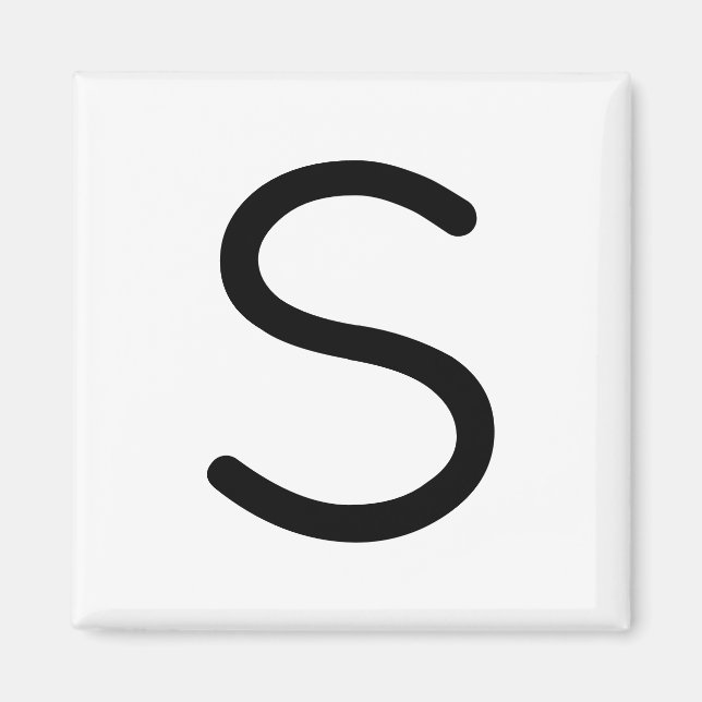 Letter Title “s” Magnet (Front)