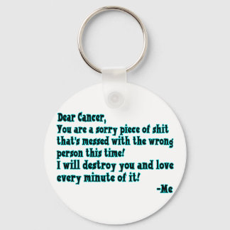 Letter To Cancer Keychain