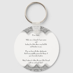 “Letter to Jesus” Round Keychain