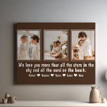 Letter To Mom Personalized Custom Family Collage Canvas Print<br><div class="desc">The "Letter To Mom Personalized Custom Family Collage Canvas Print" is a heartfelt and customizable gift that's perfect for anyone looking to express their love and appreciation for Mom. Featuring a beautiful photo collage capturing cherished family moments, this canvas tells the story of your family's journey. What sets it apart...</div>