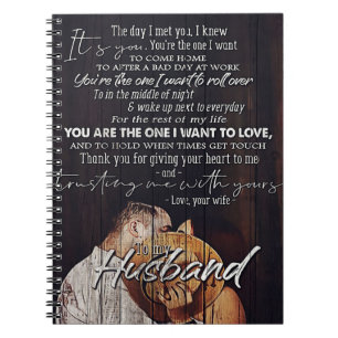 Letter To My Husband, Cute Family Gift Notebook