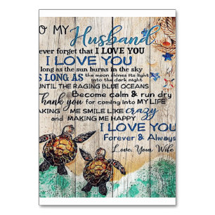 Letter To My Husband   Family Decoration   Table Number