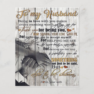 Letter To My Husband , Lovely Quotes Gift Flyer