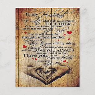 Letter To My Husband   Lovely To My Husband Gift Flyer