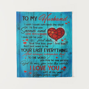 Letter To My Husband Lovely To My Husband Gift Tapestry