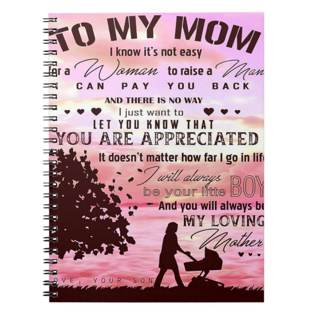 Letter To My Mom | Letter To Family Notebook (Front)