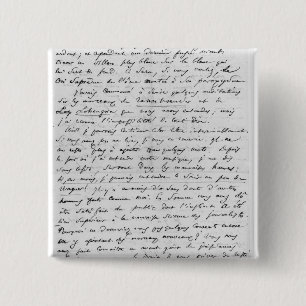 Letter to Richard Wagner  17th February 1860 2 Inch Square Button