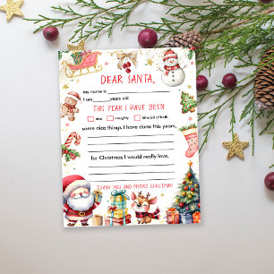Letter to Santa Claus Christmas