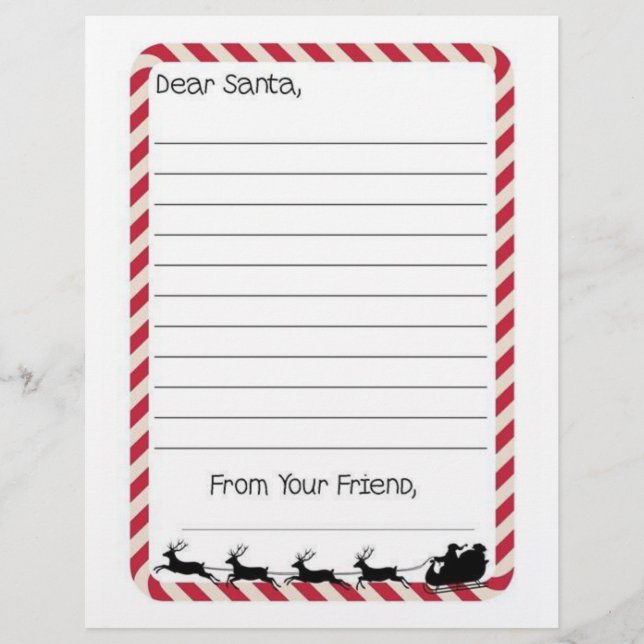 Letter to Santa Letterhead (Front)