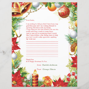 Letter to Santa Personalized Stationery