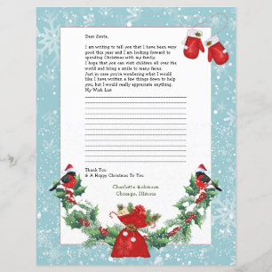 Letter to Santa Personalized Stationery