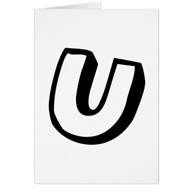 Letter U (Front)
