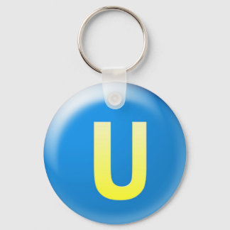 Letter U Keychain