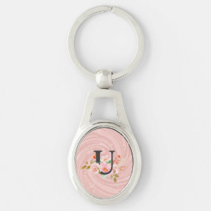 Letter U Keychain