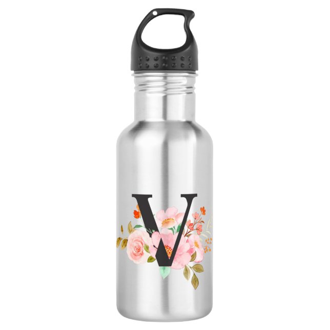 Letter V 532 Ml Water Bottle (Front)