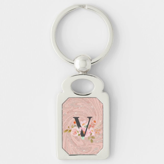 Letter V Keychain (Front)