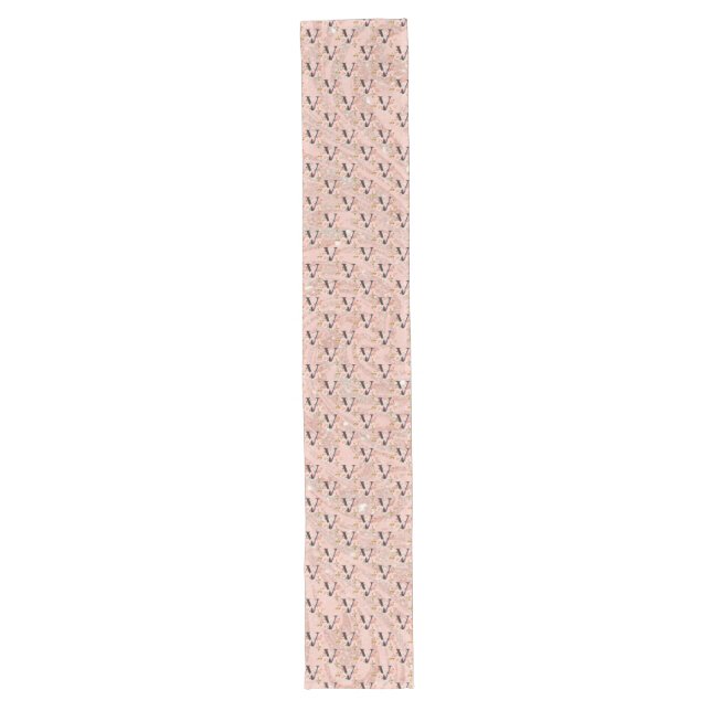 Letter V Long Table Runner (Front)