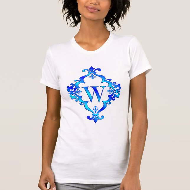 Letter W Blue T-Shirt (Front)
