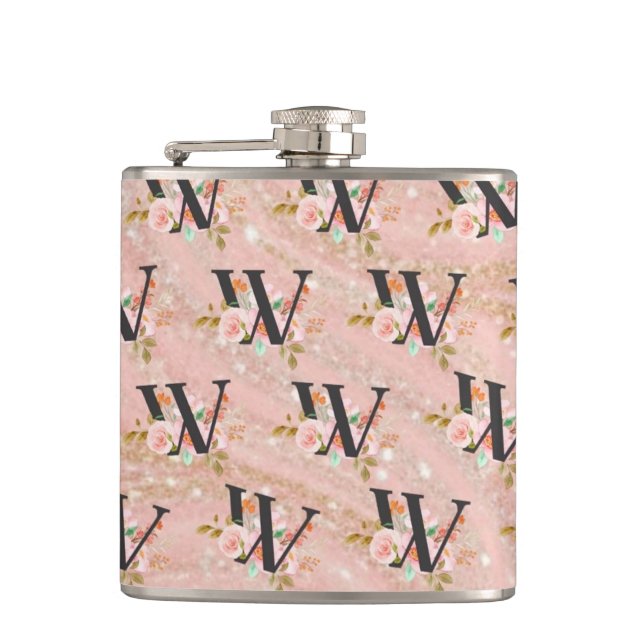 Letter W Hip Flask (Front)