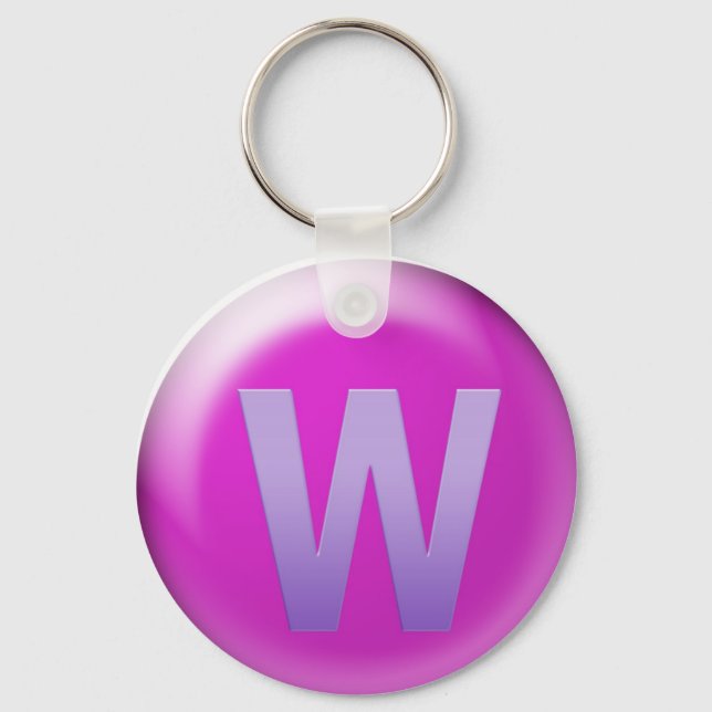 Letter W Keychain (Front)