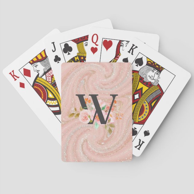 Letter W Playing Cards (Back)