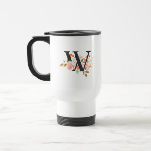 Letter W Travel Mug