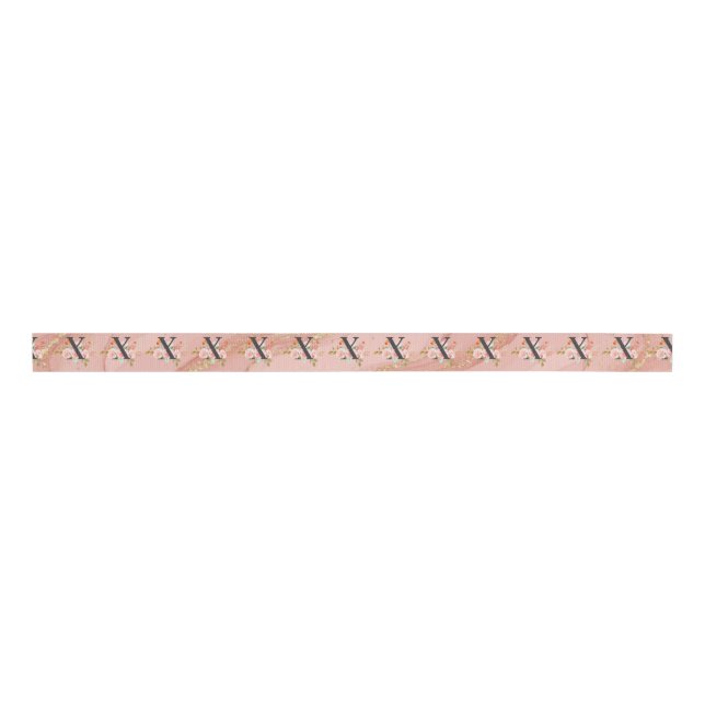 Letter X Grosgrain Ribbon (Front)