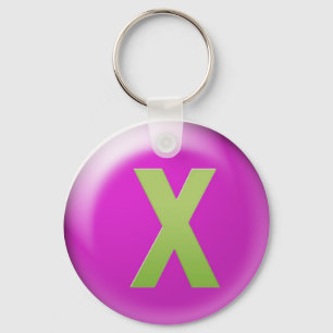 Letter X Keychain