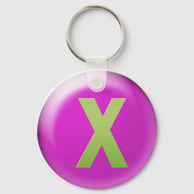 Letter X Keychain (Front)