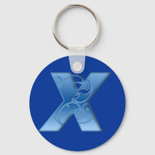Letter X Keychain