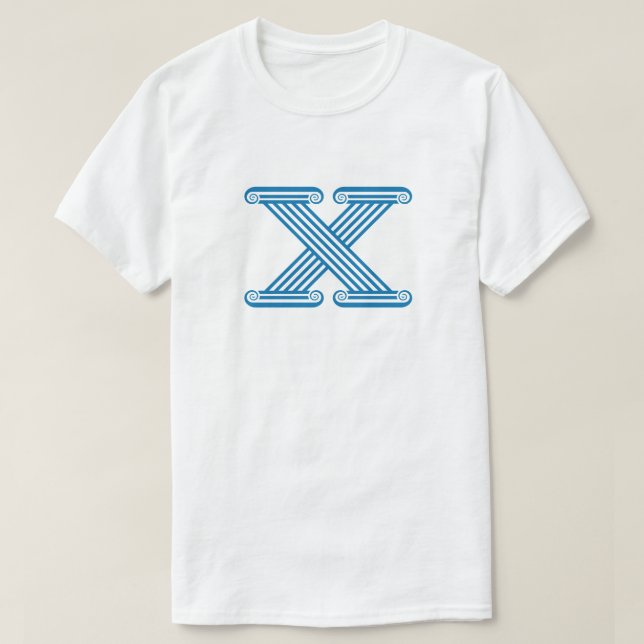 Letter X Monogram T-Shirt (Design Front)