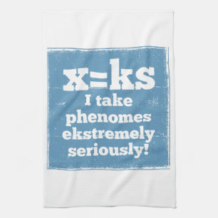 letter x phenome ks sound phonics kitchen towel