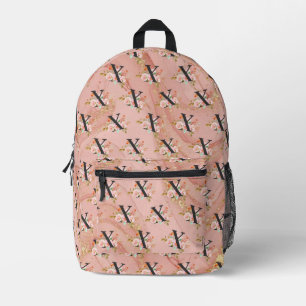 Letter X Printed Backpack