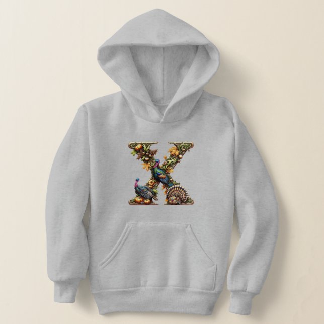 Letter X Thanksgiving turkey style  (Laydown)