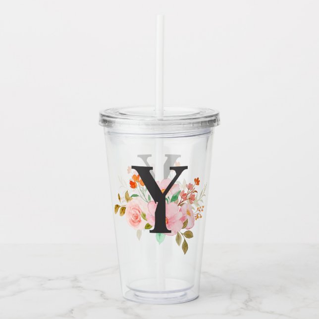 Letter Y Acrylic Tumbler (Front)