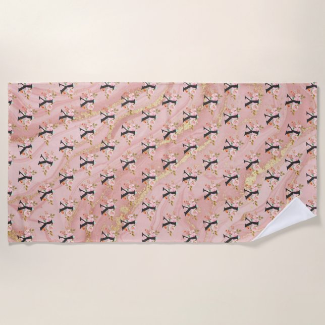 Letter Y Beach Towel (Front)