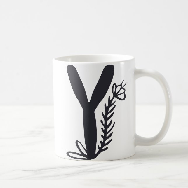 Letter "Y" Coffee Mug (Right)