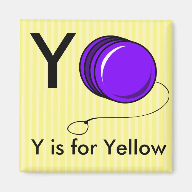 "Letter Y" is for Yoyo Children's Alphabet Magnet (Front)