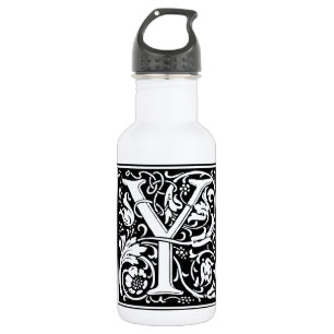 Letter Y Medieval Monogram Art Nouveau 532 Ml Water Bottle