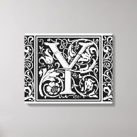 Letter Y Medieval Monogram Art Nouveau