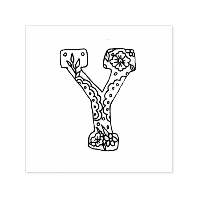 Letter Y self inking stamp (Design)
