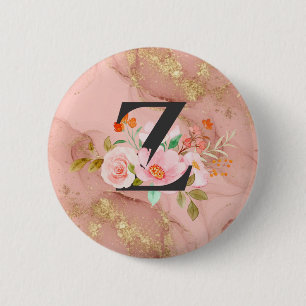 Letter Z 2 Inch Round Button