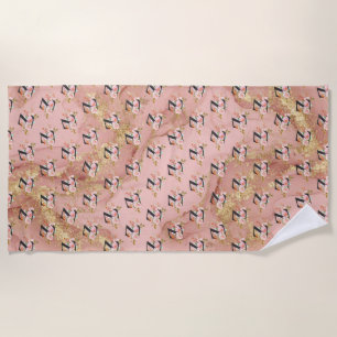 Letter Z Beach Towel